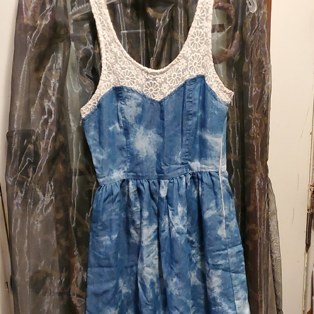 🦋🧚‍♀️UK2LA  Cute Mini Dress with Lace Top